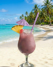 Load image into Gallery viewer, Mo’Bay Shack - The Ultimate Rum Punch - 200ML Purple Rain Pocket Flask Bottle
